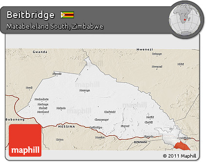 Classic Style 3D Map of Beitbridge