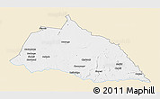 Classic Style 3D Map of Beitbridge, single color outside