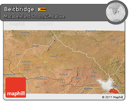 Satellite 3D Map of Beitbridge