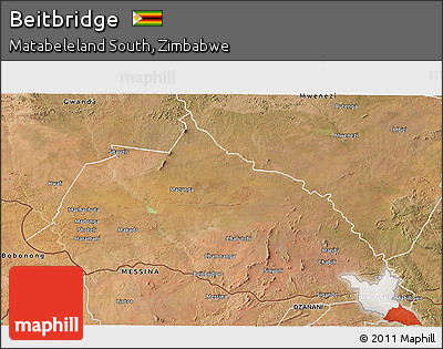 Satellite 3D Map of Beitbridge
