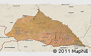 Satellite 3D Map of Beitbridge, shaded relief outside