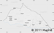 Silver Style Map of Beitbridge, single color outside
