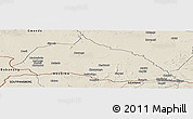 Shaded Relief Panoramic Map of Beitbridge