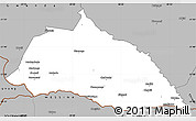 Gray Simple Map of Beitbridge