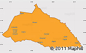 Political Simple Map of Beitbridge, cropped outside