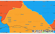 Political Simple Map of Beitbridge