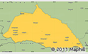 Savanna Style Simple Map of Beitbridge
