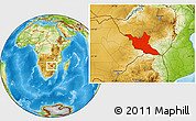Physical Location Map of Matabeleland South