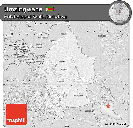 Silver Style Map of Umzingwane