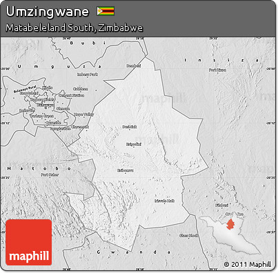 Silver Style Map of Umzingwane