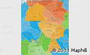 Political Shades 3D Map of Midlands