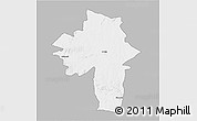 Gray 3D Map of Chirumhanzu, single color outside