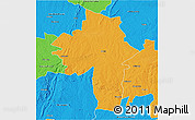 Political 3D Map of Chirumhanzu