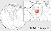 Blank Location Map of Chirumhanzu, highlighted parent region