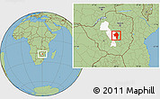 Savanna Style Location Map of Chirumhanzu, highlighted parent region