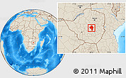 Shaded Relief Location Map of Chirumhanzu