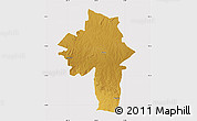 Physical Map of Chirumhanzu, cropped outside