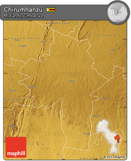 Physical Map of Chirumhanzu