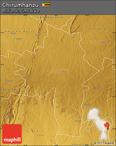 Physical Map of Chirumhanzu