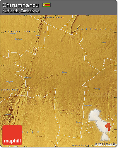 Physical Map of Chirumhanzu