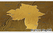 Physical Panoramic Map of Chirumhanzu, darken