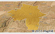 Physical Panoramic Map of Chirumhanzu, satellite outside