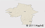 Shaded Relief Panoramic Map of Chirumhanzu, cropped outside