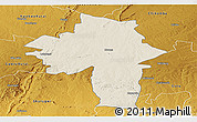 Shaded Relief Panoramic Map of Chirumhanzu, physical outside