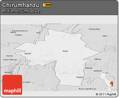 Silver Style Panoramic Map of Chirumhanzu