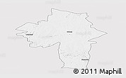 Silver Style Panoramic Map of Chirumhanzu, single color outside
