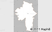 Gray Simple Map of Chirumhanzu, cropped outside