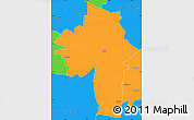 Political Simple Map of Chirumhanzu