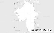 Silver Style Simple Map of Chirumhanzu