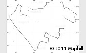 Blank Simple Map of GWERU Urban, no labels