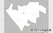 Gray Simple Map of GWERU Urban, cropped outside