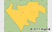 Savanna Style Simple Map of GWERU Urban, cropped outside