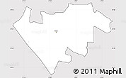 Silver Style Simple Map of GWERU Urban, cropped outside