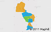 Political Map of Midlands, cropped outside