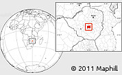 Blank Location Map of Shurugwi