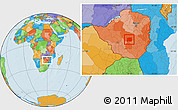 Political Location Map of Shurugwi