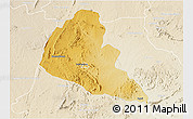 Physical 3D Map of Zvishavane Rural, lighten