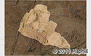 Satellite 3D Map of Zvishavane Rural, darken