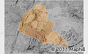 Satellite 3D Map of Zvishavane Rural, desaturated