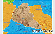 Satellite 3D Map of Zvishavane Rural, political outside
