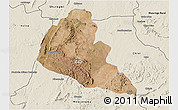 Satellite 3D Map of Zvishavane Rural, shaded relief outside