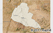 Shaded Relief 3D Map of Zvishavane Rural, satellite outside