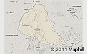Shaded Relief 3D Map of Zvishavane Rural, semi-desaturated