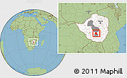 Savanna Style Location Map of Zvishavane Rural, highlighted country, highlighted parent region, within the entire country