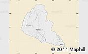 Classic Style Map of Zvishavane Rural, single color outside