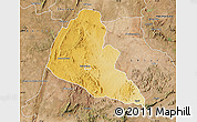 Physical Map of Zvishavane Rural, satellite outside